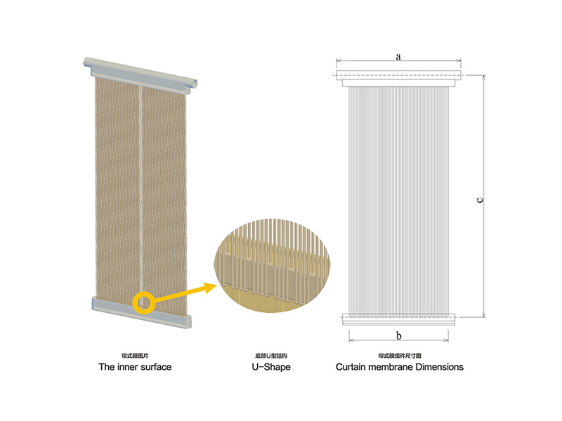 PTFE中空纤维帘式膜 PTFE中空纤维帘式膜